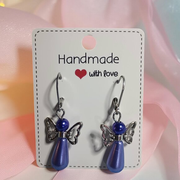 2 for $12 Angel Earrings with Leverback Hoops Christmas Angel - Picture 14 of 16